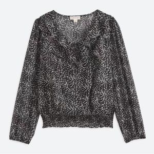 NWT The General Good Robin ruffle detail blouse